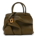 Lambskin Small The Wave Bag Olive