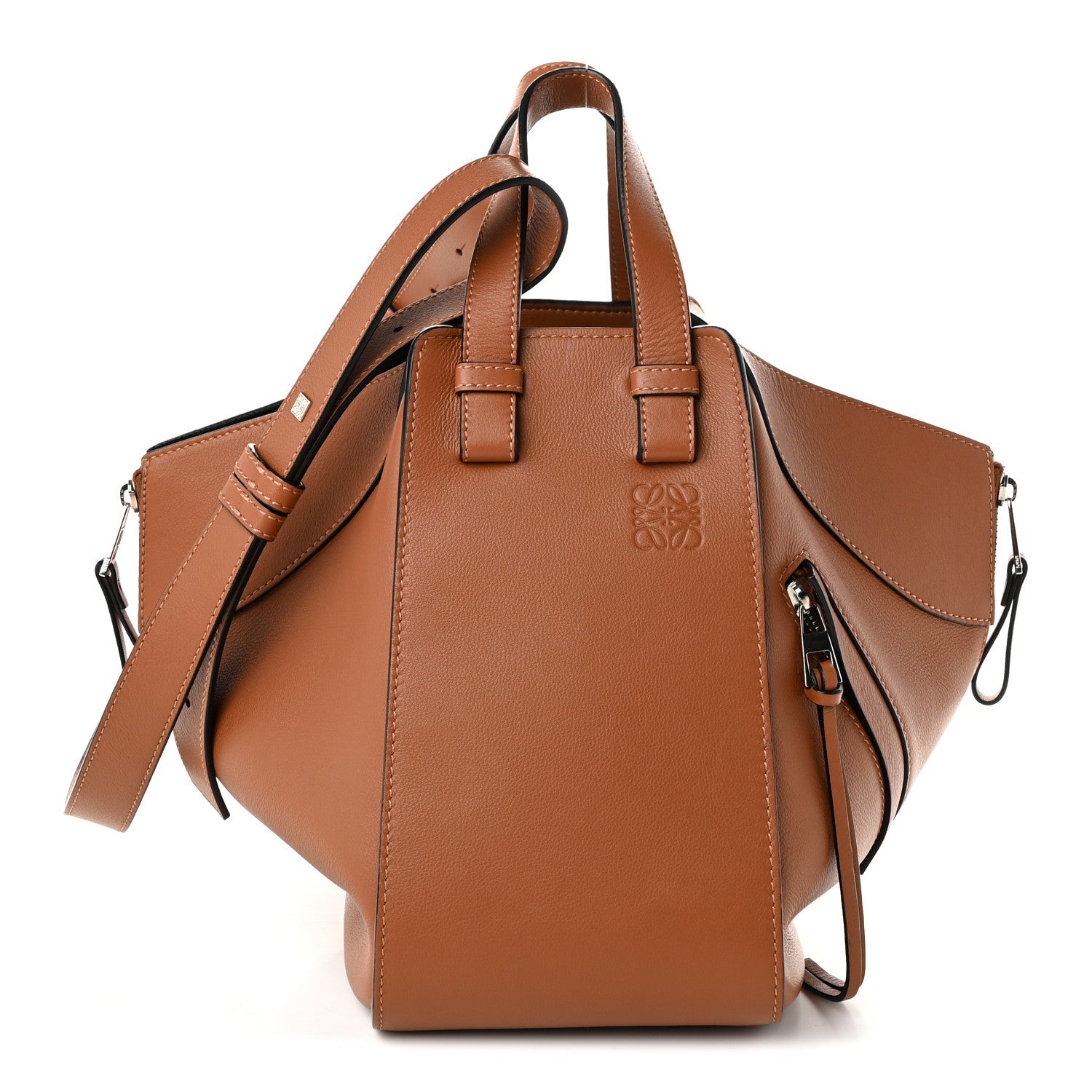 Loewe Calfskin Small Hammock Shoulder Bag Tan