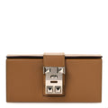 Hermès Chevre Chamkila Neo Medor Clutch Bronze Dore