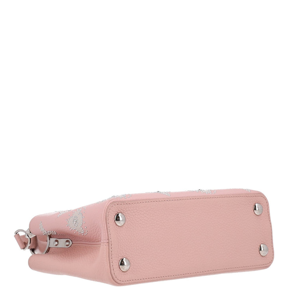 Louis Vuitton Taurillon Studded Flowers Capucines BB Magnolia