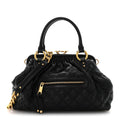 Calfskin Quilted Stam Black