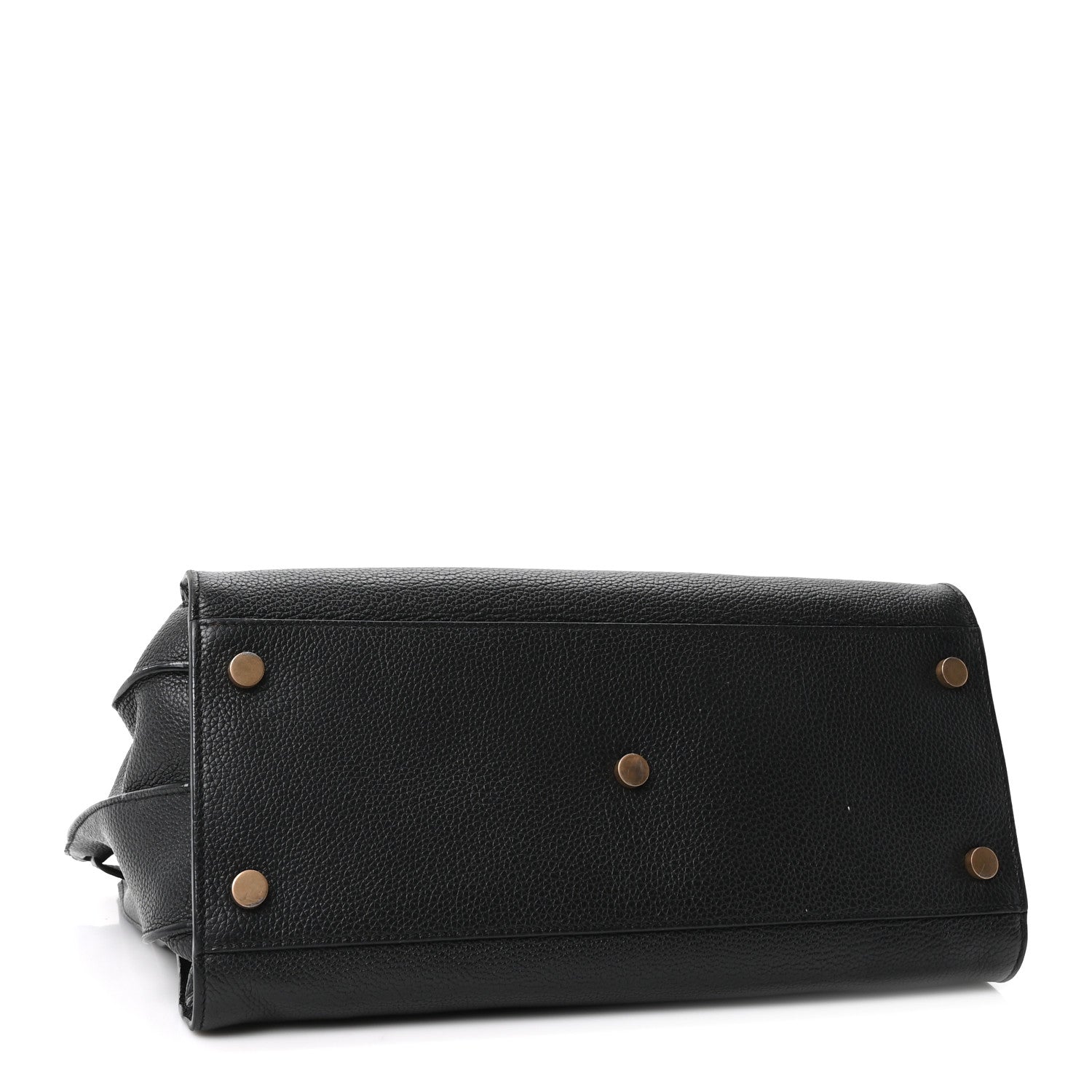 Saint Laurent Grained Calfskin Small Supple Sac De Jour Black