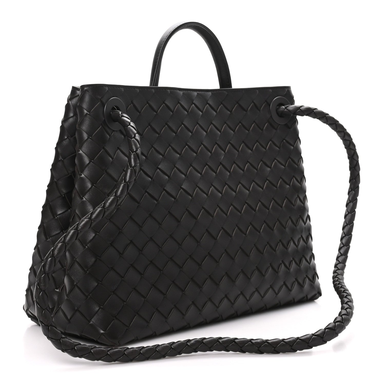 Bottega Veneta Nappa Intrecciato Medium Andiamo Shoulder Bag Fondant