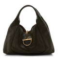 Gucci Grained Calfskin Softbit Maxi Shoulder Bag Forest Green