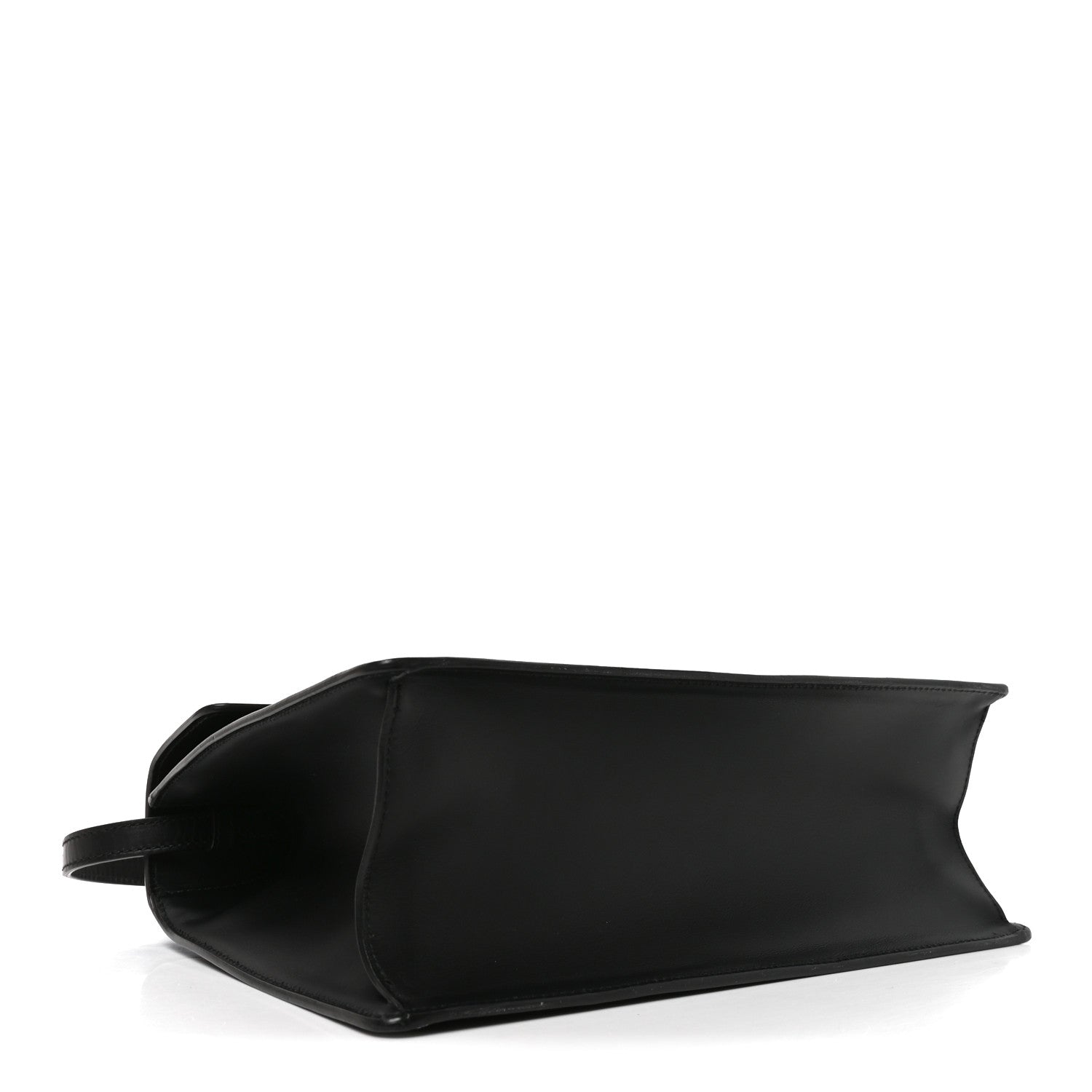 Gucci Calfskin Medium Sylvie Top Handle Bag Black