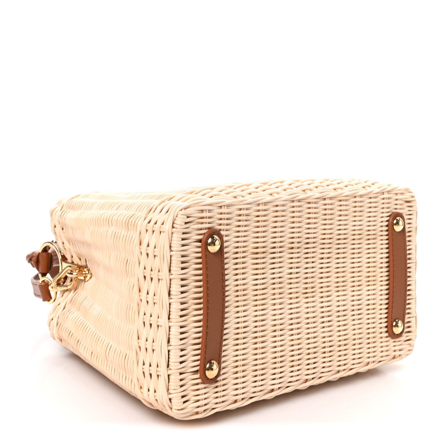 Louis Vuitton Rattan Calfskin Capucines BB Tan