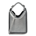 Balenciaga Metallic Calfskin XS Tool 2.0 North-South Tote Silver