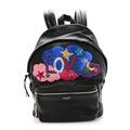 Saint Laurent Sheepskin Love Appliqué Mini City Backpack Black