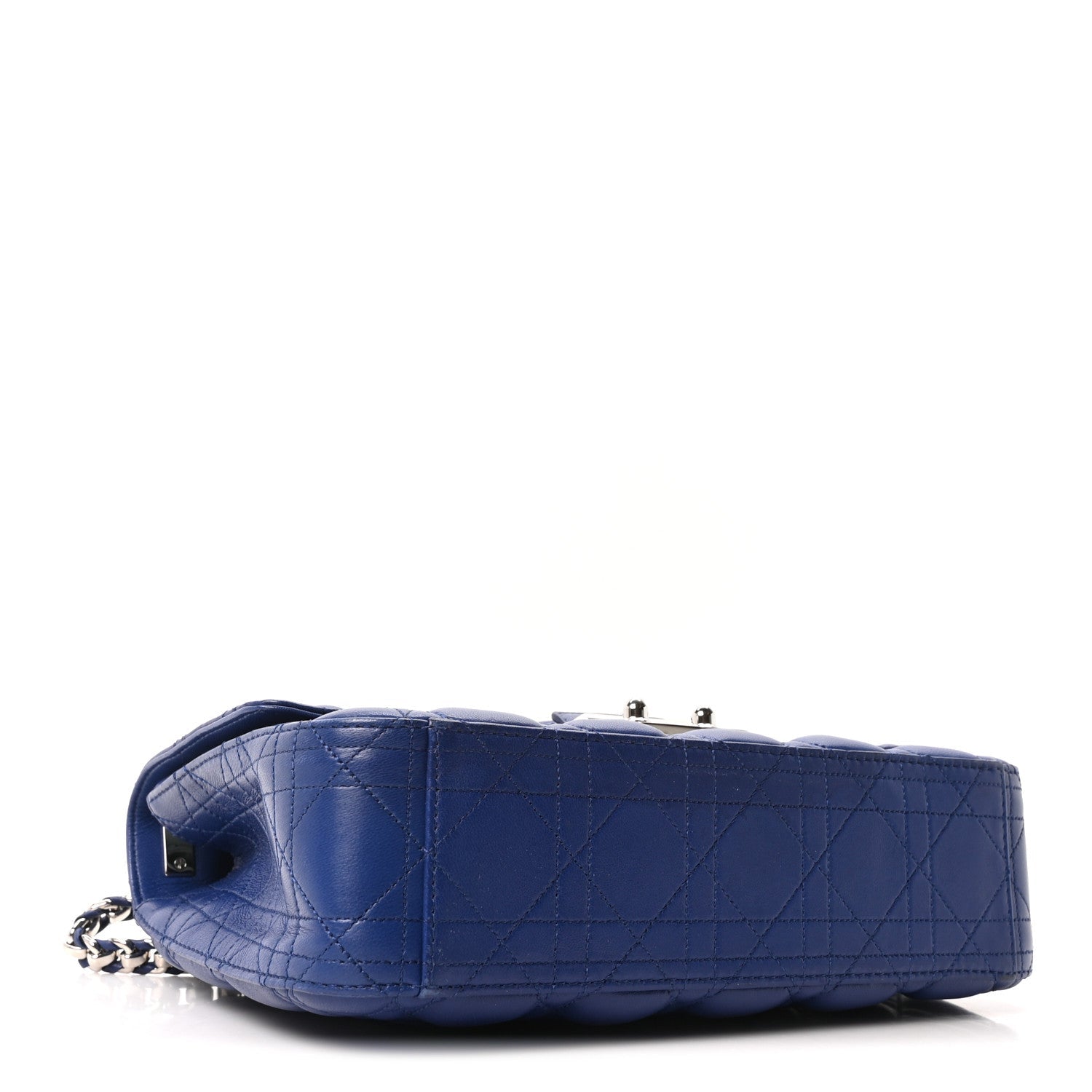 Dior Lambskin Cannage Medium Miss Dior Flap Blue