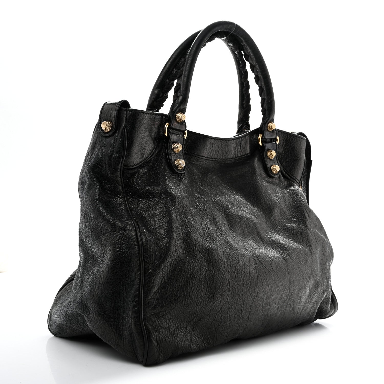 Balenciaga Agneau Giant 12 Gold Hardware Velo Black