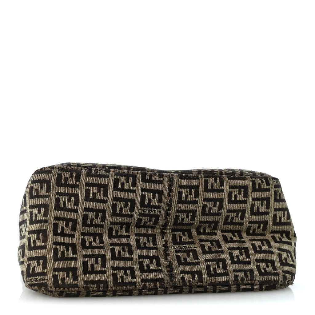 Fendi Zucchino Vitello Mini Mama Baguette Mogano Panna Bruciato