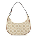 Celine Canvas Calfskin Ava Triomphe Shoulder Bag Grege