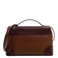 Loro Piana Smooth Calfskin Extra Bag L27 Burnt Tan Oxblood