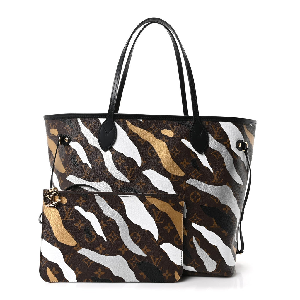Louis Vuitton X LOL Monogram Neverfull MM Gold Silver