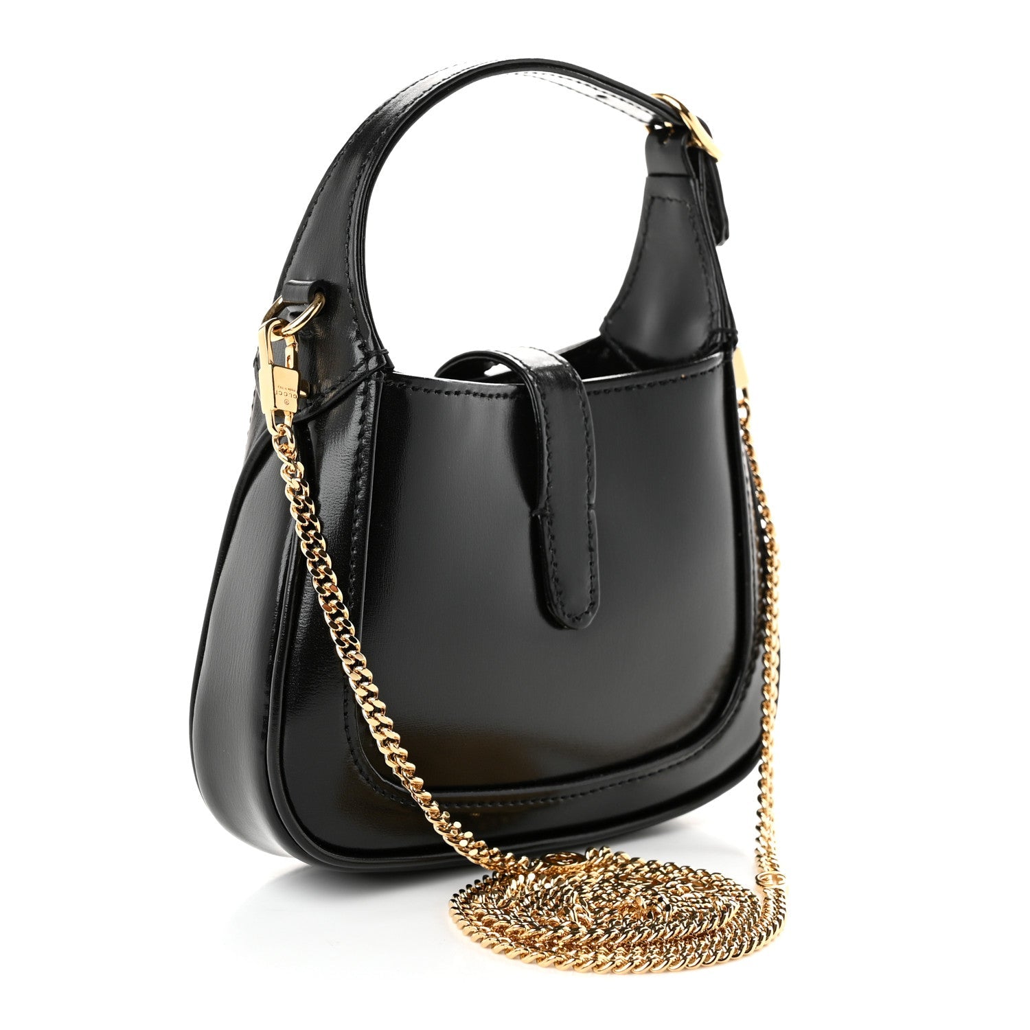 Gucci Boarded Dyana Lux Calfskin Nano Jackie 1961 Hobo Black