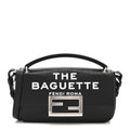 Fendi X MARC JACOBS Nappa Logo Phone Baguette Black