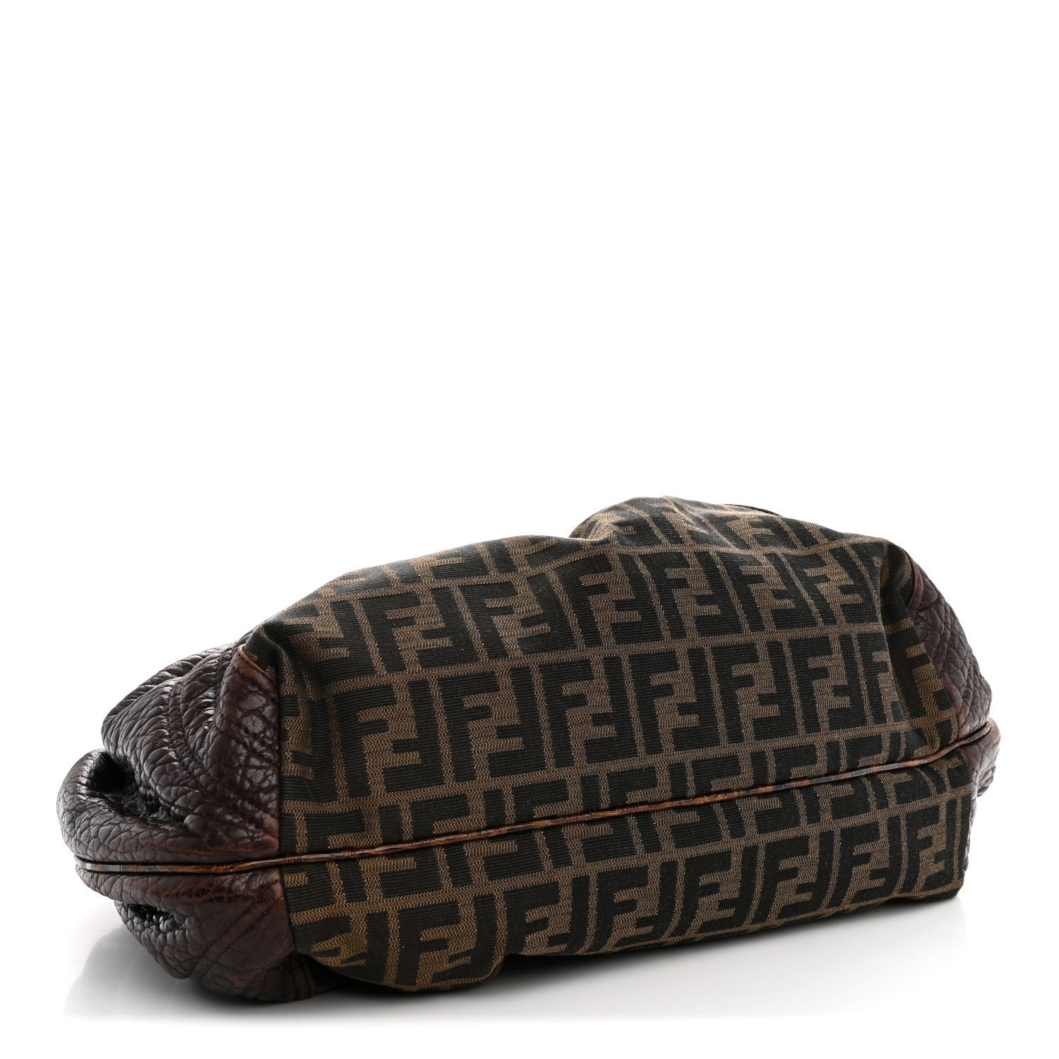 Fendi Zucca Nappa Nuvolata Vitello Tortuga Spy Tobacco Moro