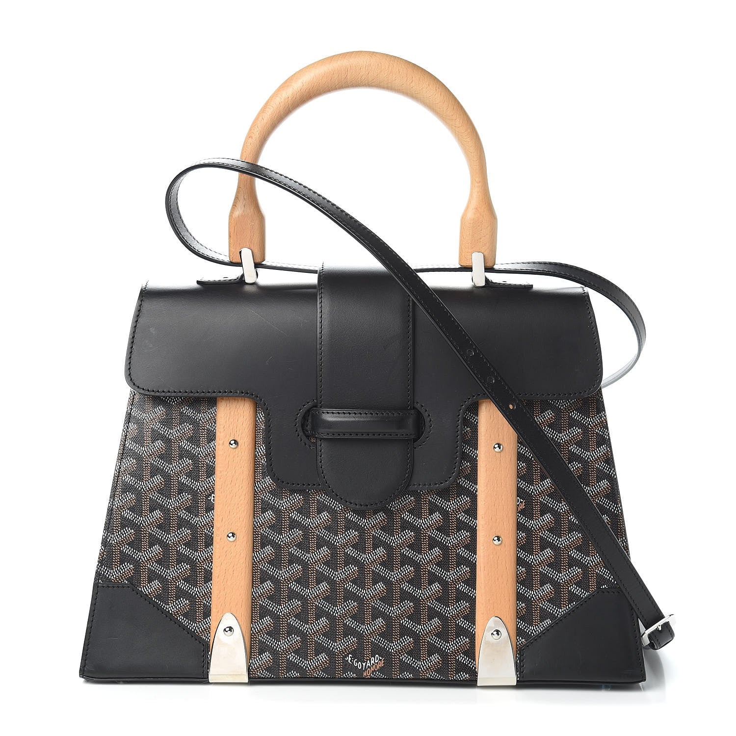 Goyard Saïgon MM Bag in Black Goyardine