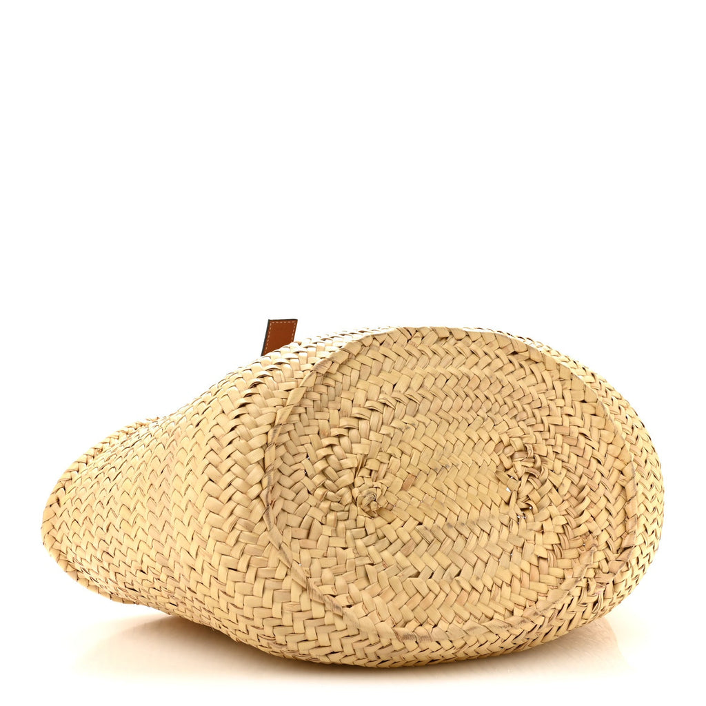 Loewe Raffia Large Basket Tote Bag Natural Tan