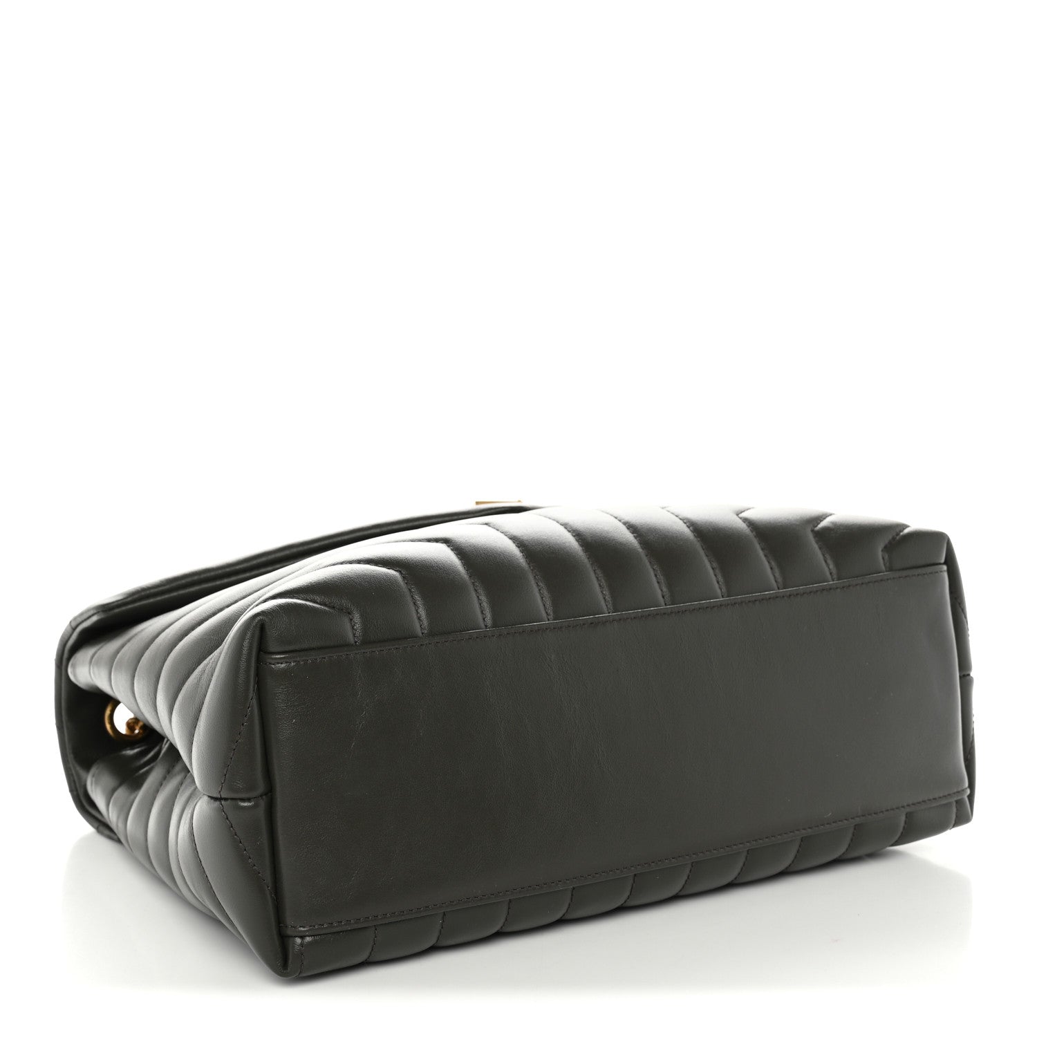 Saint Laurent Calfskin Y Quilted Monogram Medium Loulou Chain Satchel Pebble