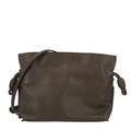 Loewe Calfskin Mini Flamenco Knot Clutch Dark Khaki