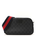 Gucci GG Supreme Monogram Web Shoulder Bag Black