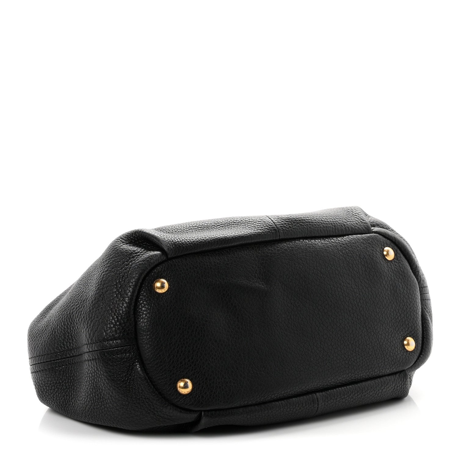 Prada Vitello Daino Tote Black