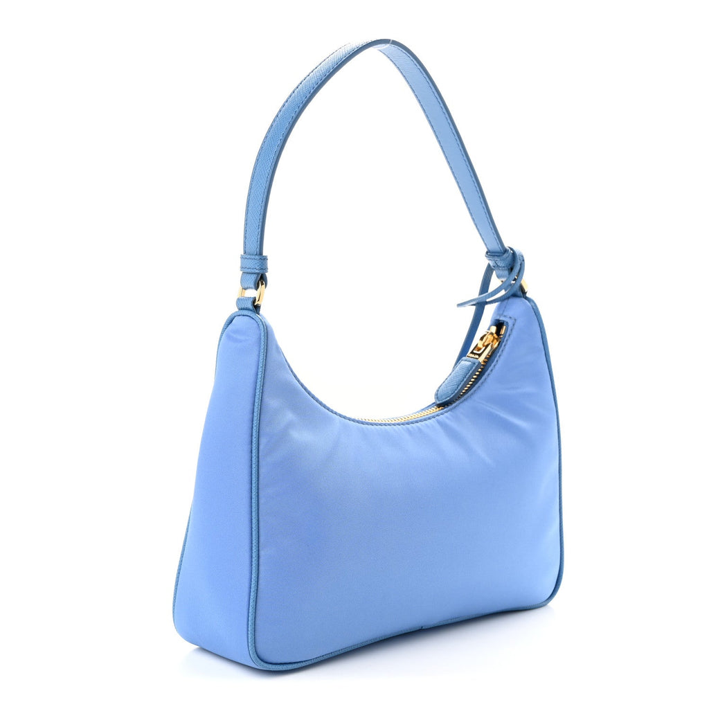 Prada Tessuto Nylon Saffiano Mini Re-Edition 2005 Bag Onda