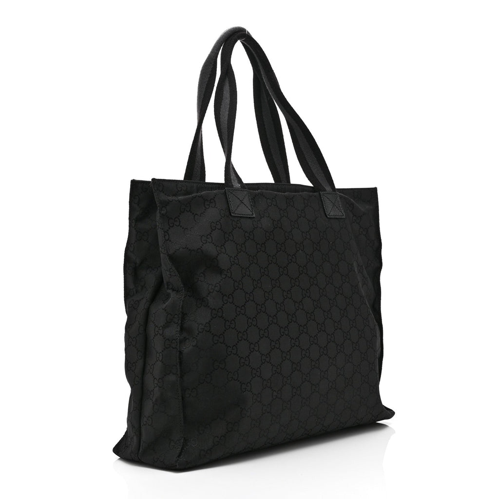 Gucci Nylon Monogram Tote Black