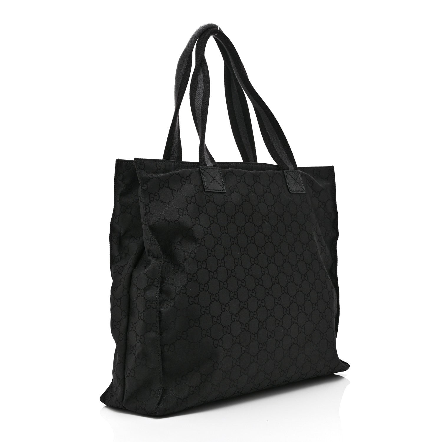 Gucci Nylon Monogram Tote Black