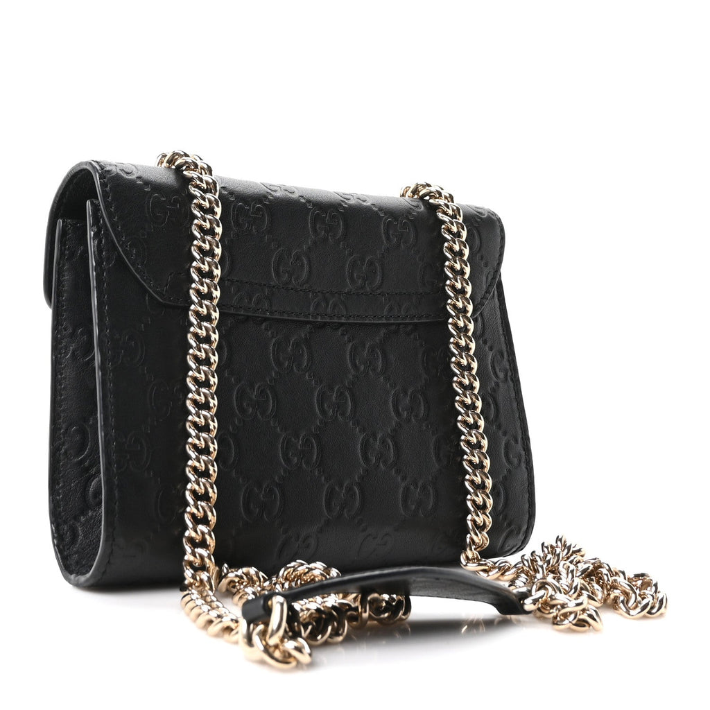 Gucci Guccissima Mini Emily Shoulder Bag Black