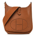 Hermès Taurillon Clemence Evelyne II PM Gold