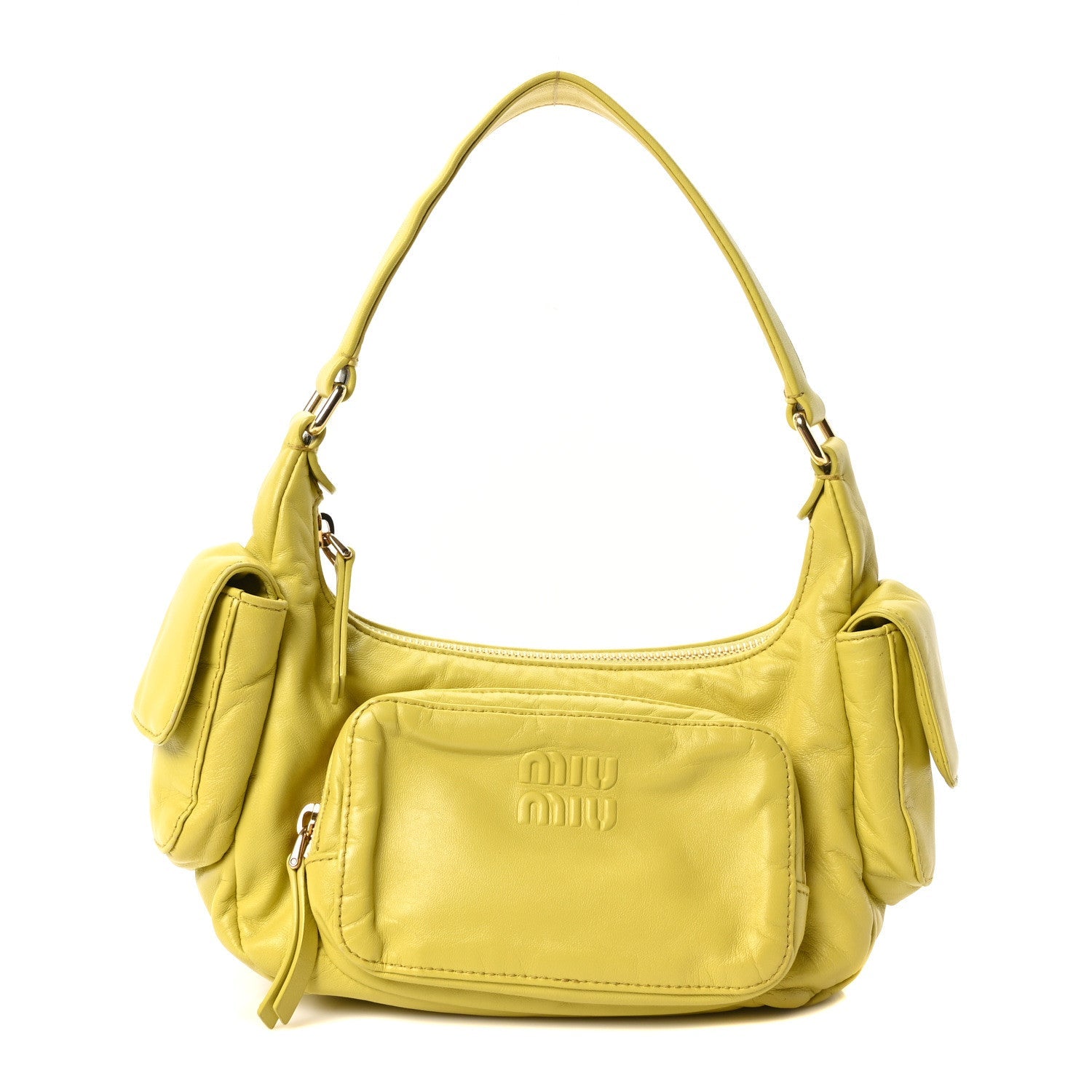 Miu Miu Nappa Pocket Bag Cedro