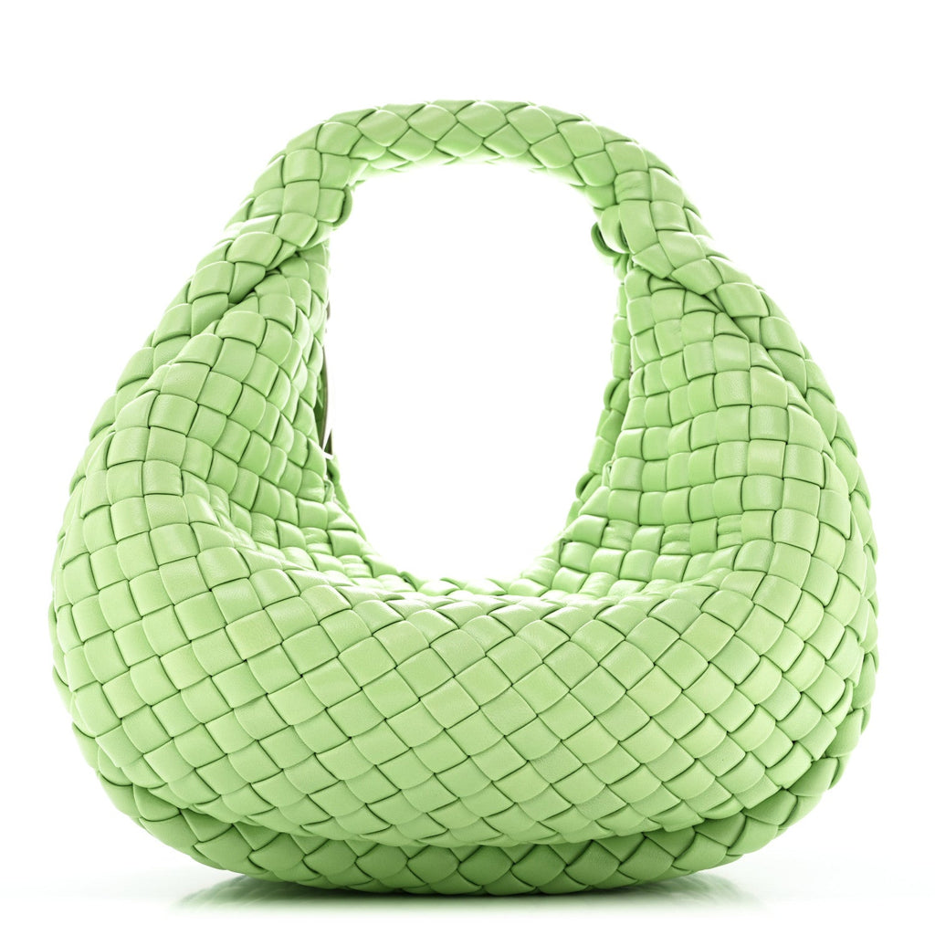 Bottega Veneta Lambskin Intrecciato Padded Mini Jodie Pistachio