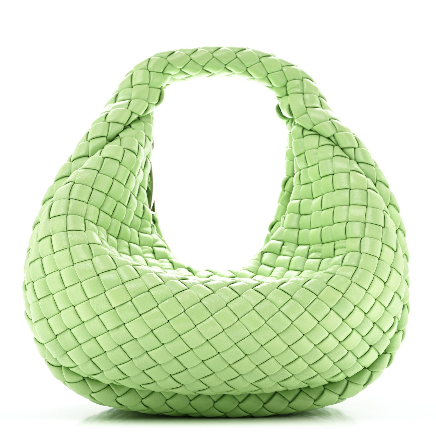 Bottega Veneta Lambskin Intrecciato Padded Mini Jodie Pistachio