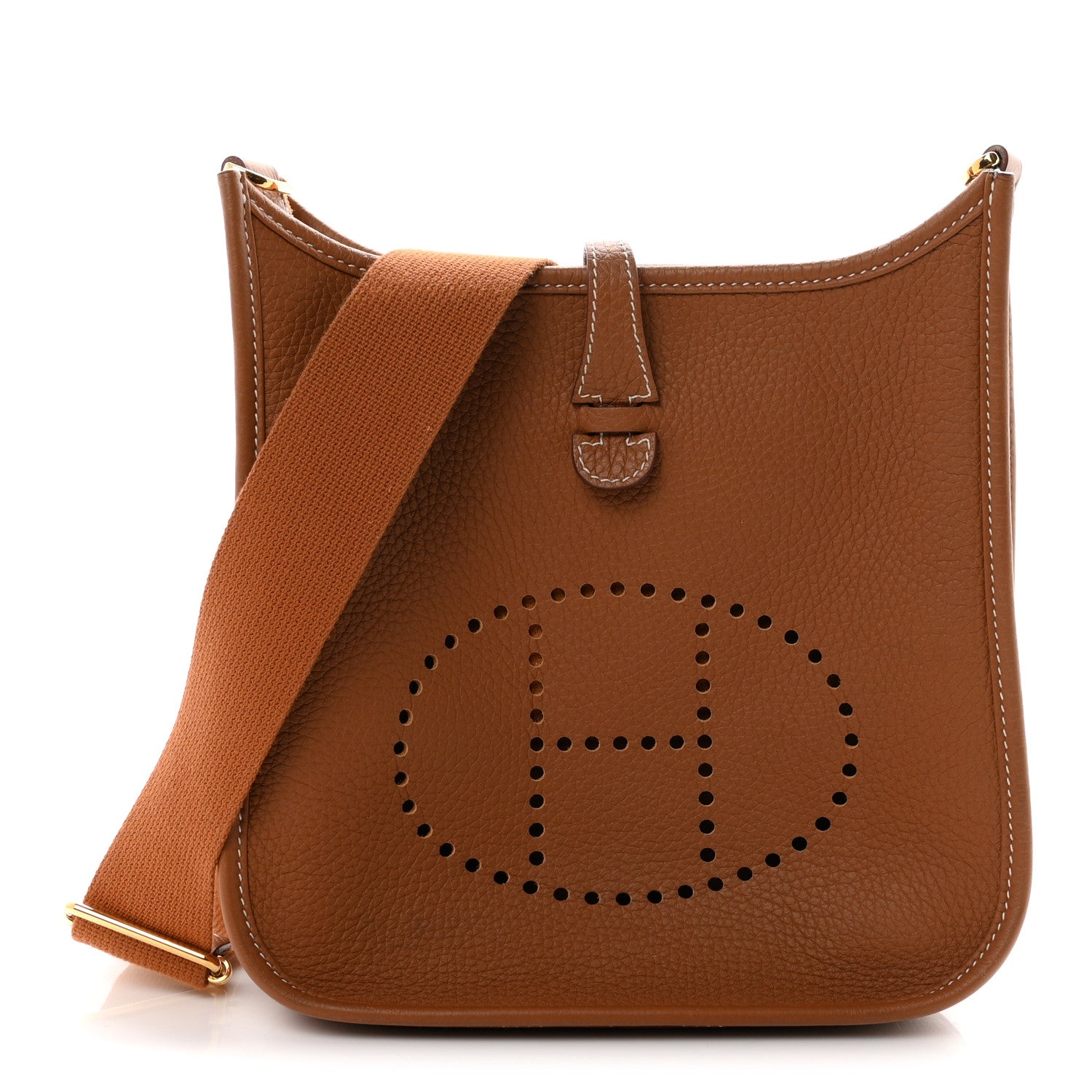 Hermès Taurillon Clemence Evelyne 23 Poche III Gold