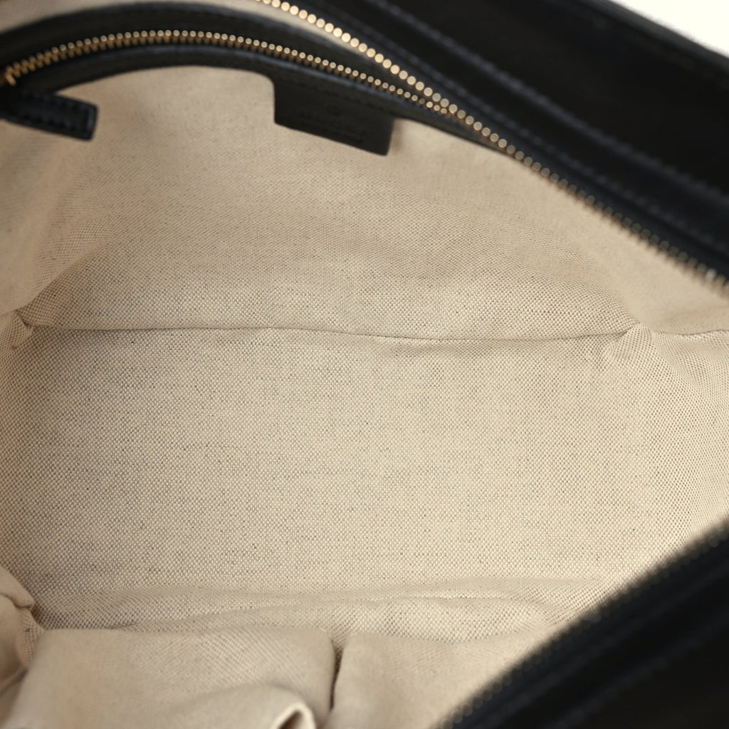 Guccissima Small Bree Zippered Tote Black