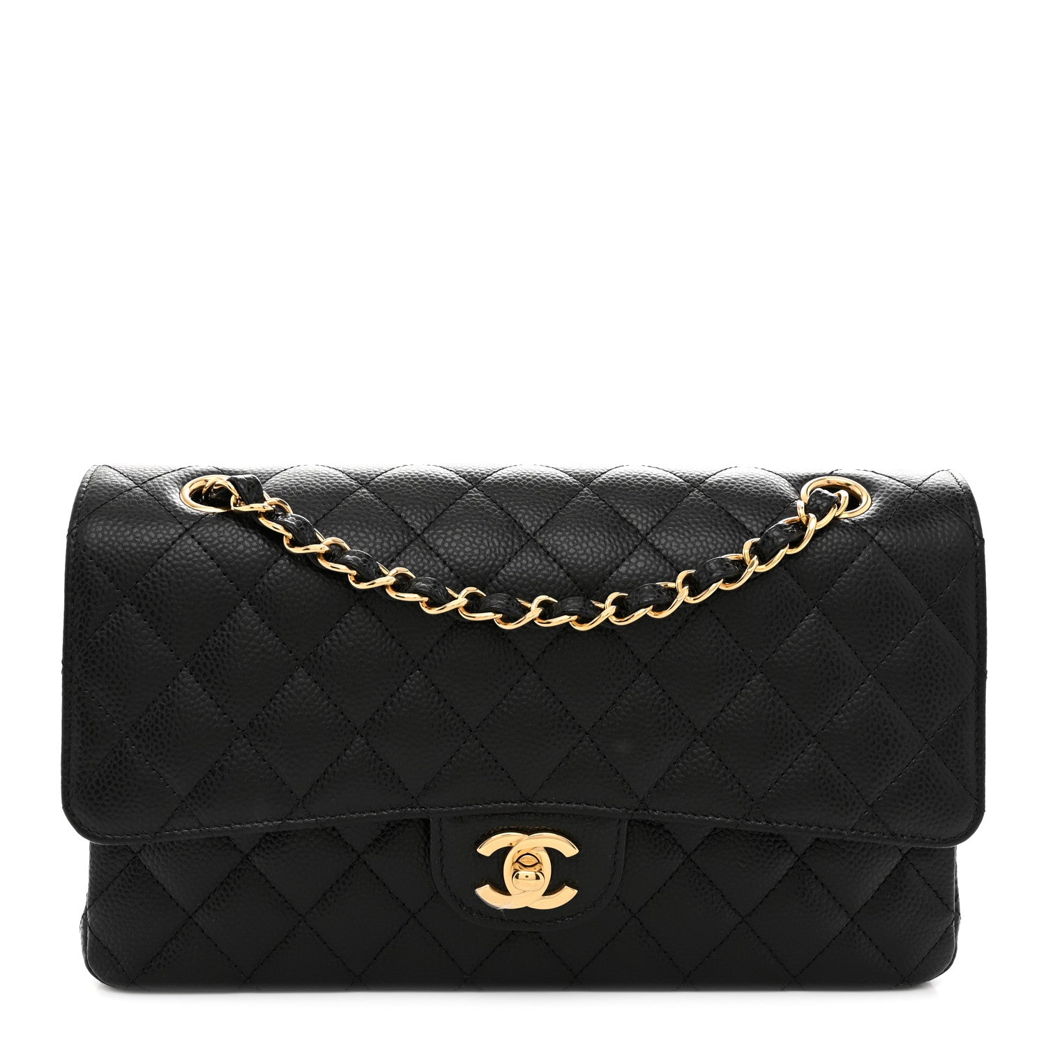 Chanel Caviar Quilted Medium Double Flap Black