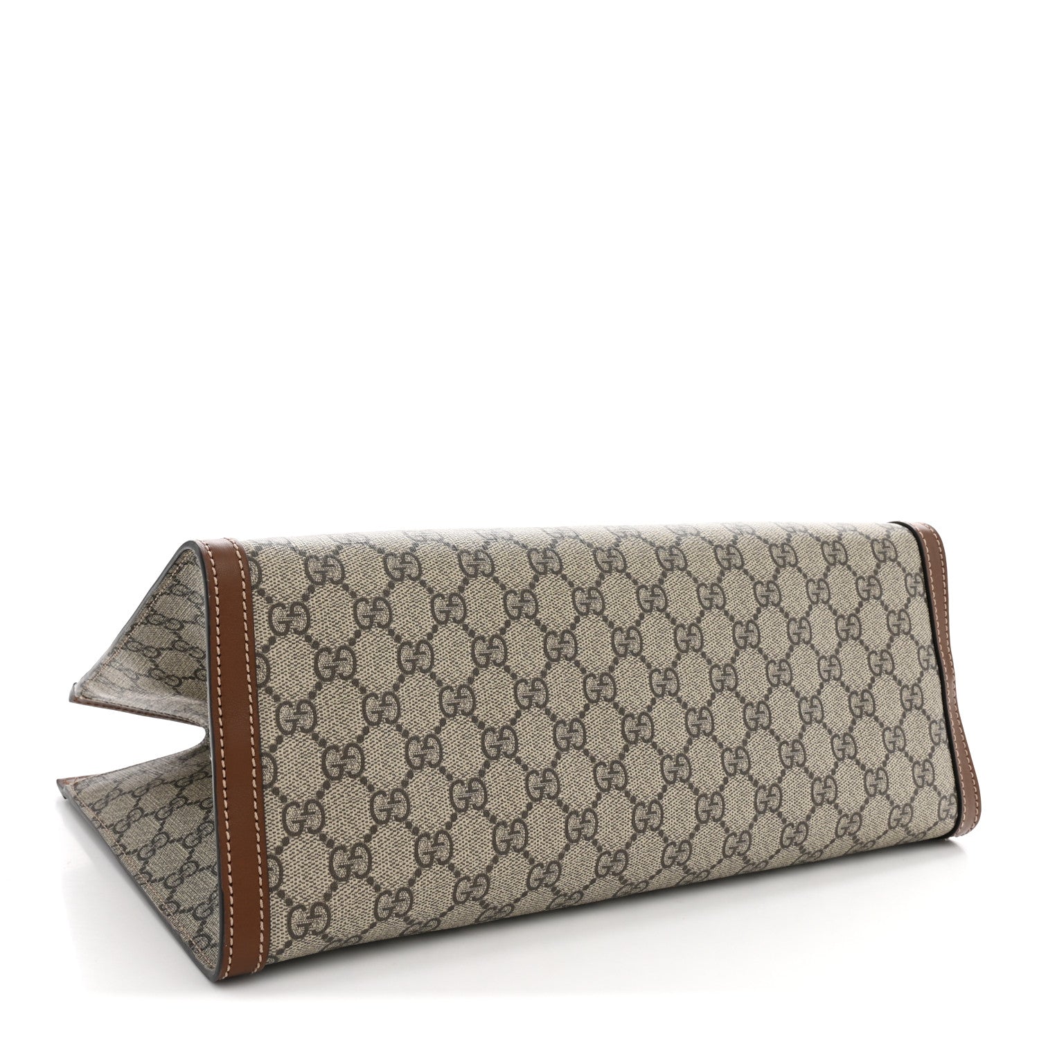 Gucci GG Supreme Monogram Medium Padlock Tote Beige Cuir