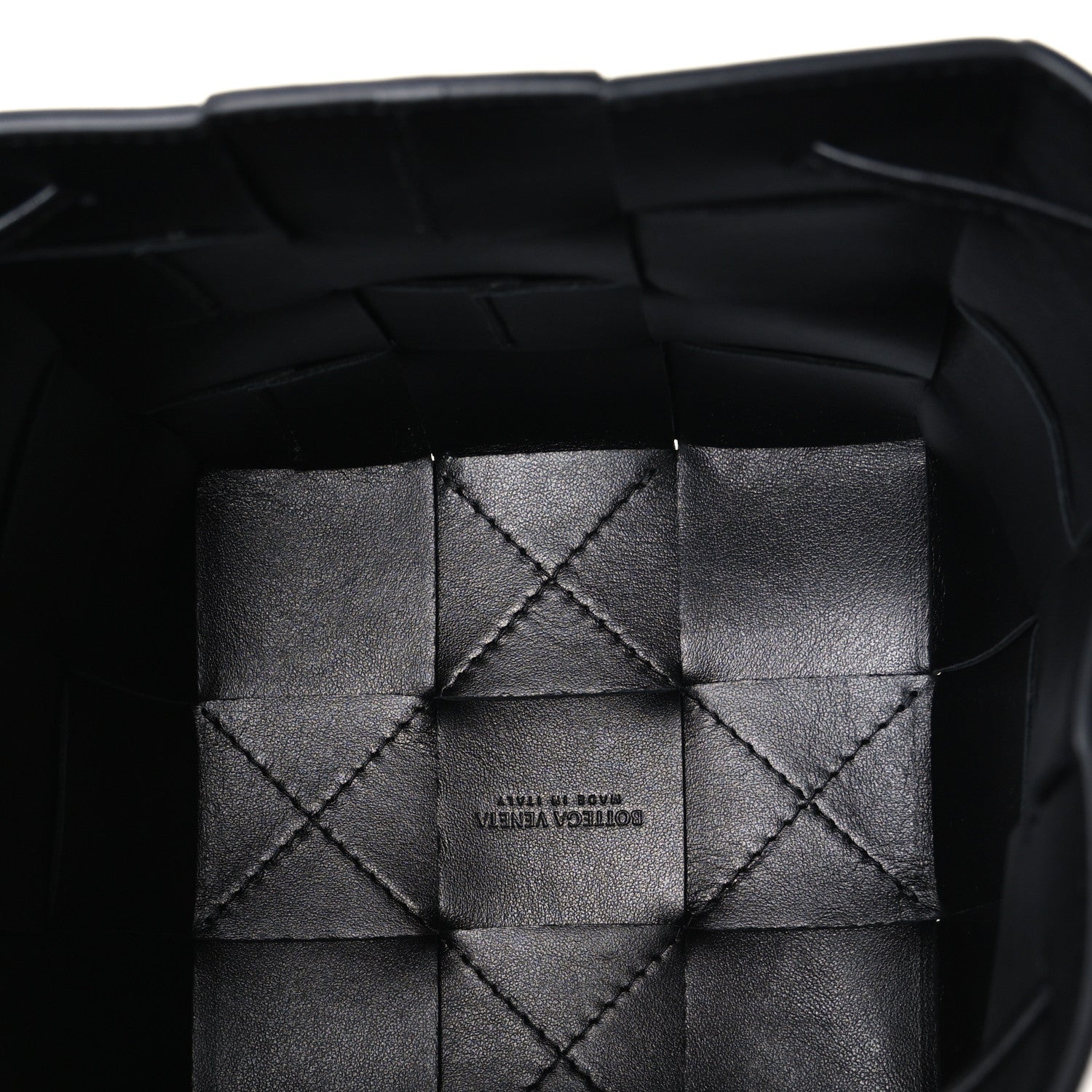 Bottega Veneta Nappa Maxi Intrecciato Cassette Bucket Bag Black