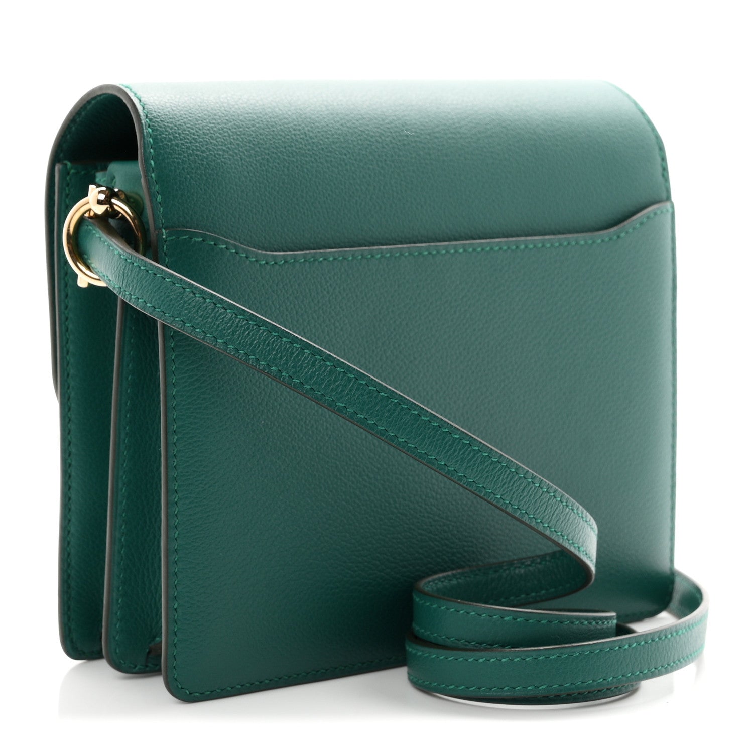 Hermès Evercolor Mini Sac Roulis Malachite
