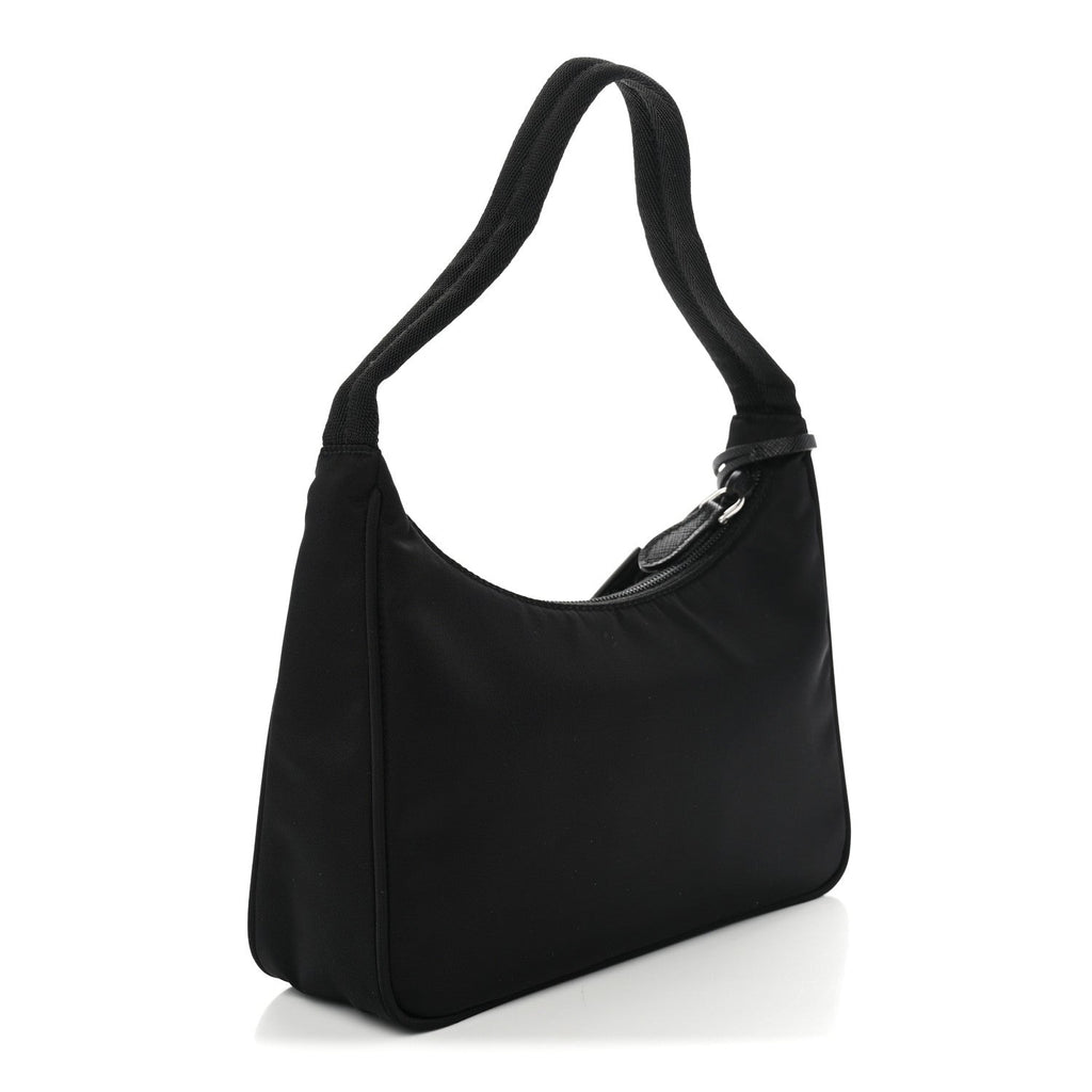 Prada Tessuto Nylon Saffiano Mini Re-Edition 2000 Bag Black