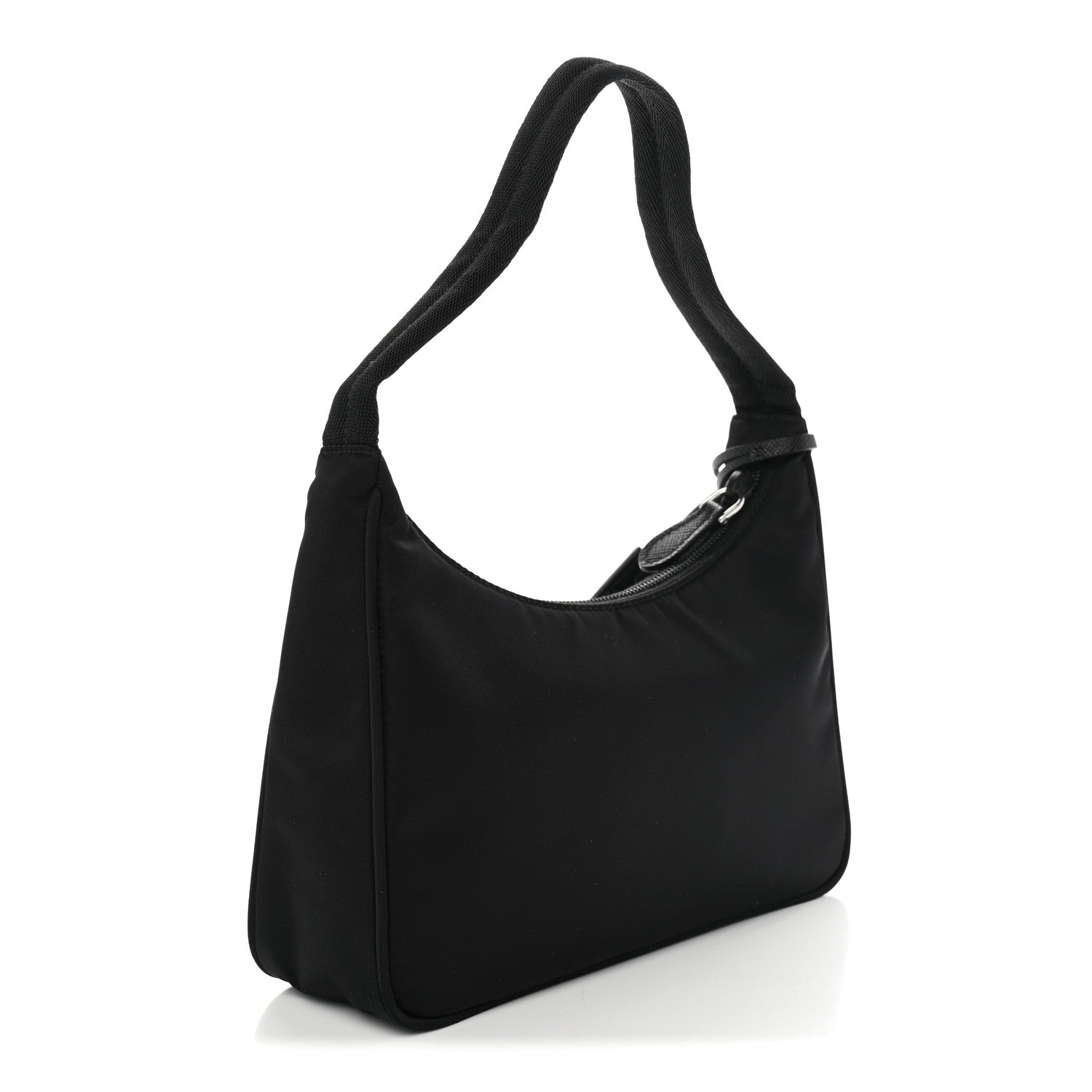 Prada Tessuto Nylon Saffiano Mini Re-Edition 2000 Bag Black