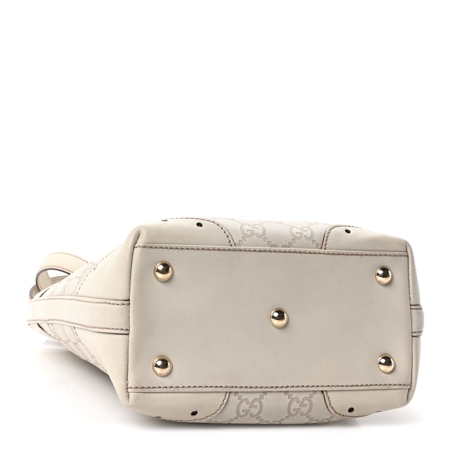 Gucci Guccissima Small Punch Tote Off White