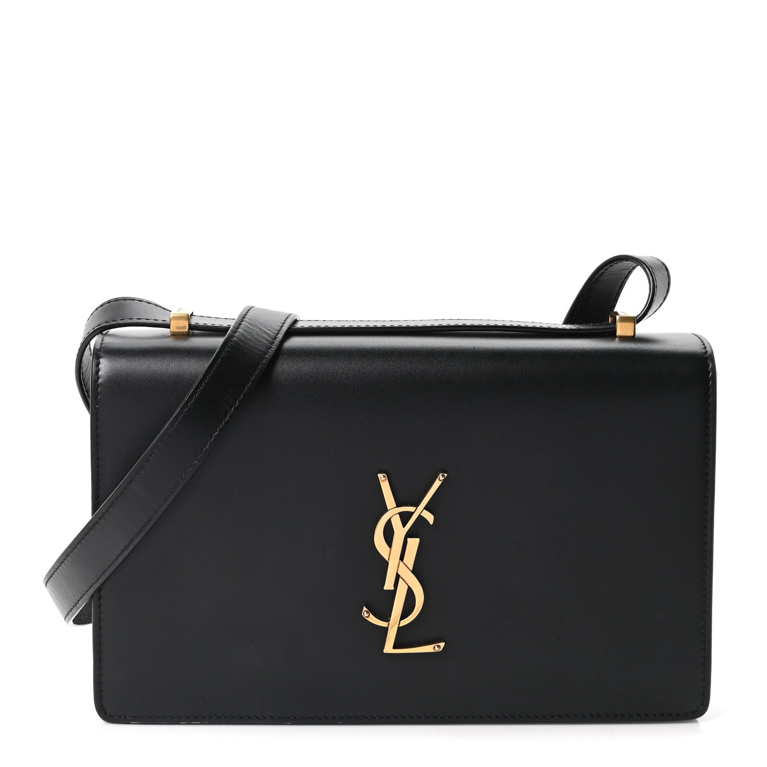 Saint Laurent Calfskin Monogram Small Dylan Shoulder Bag Black