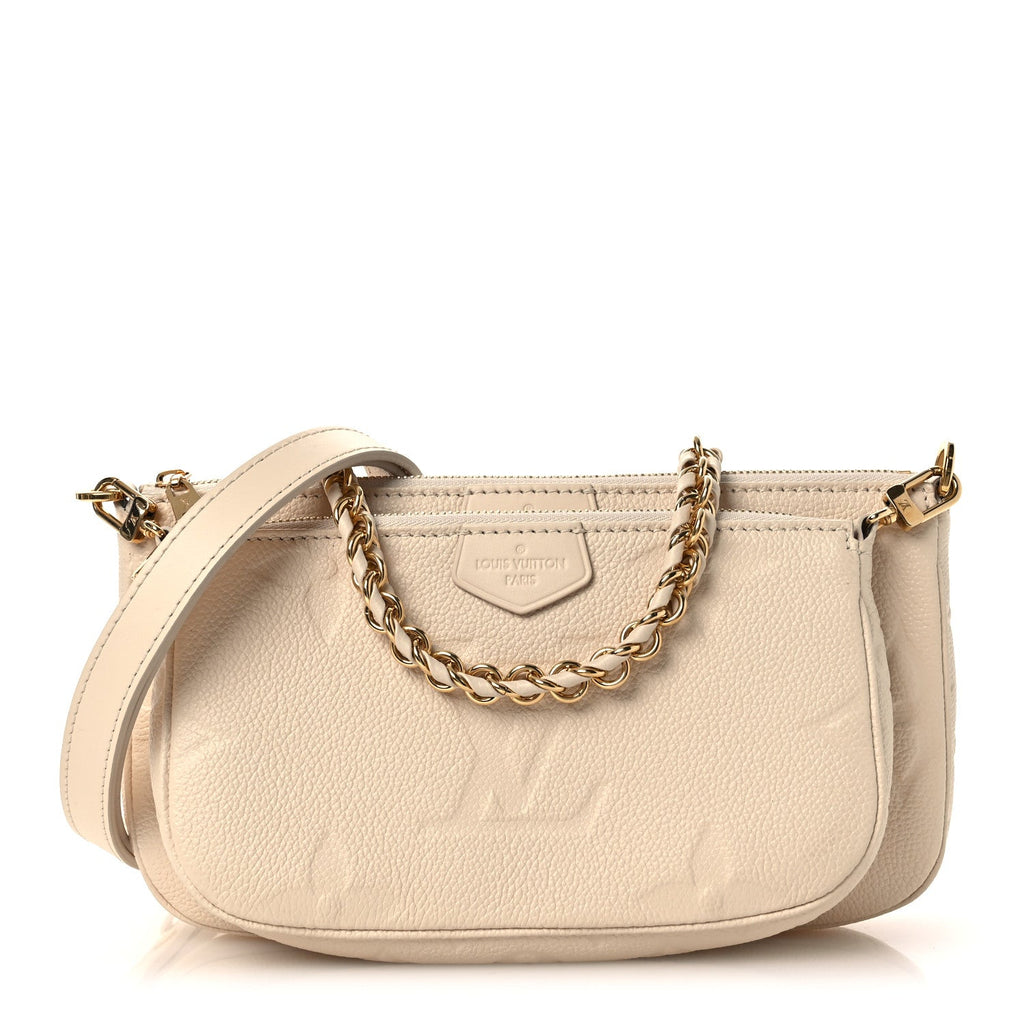 Louis Vuitton Empreinte Monogram Giant Multi Pochette Accessories Cream