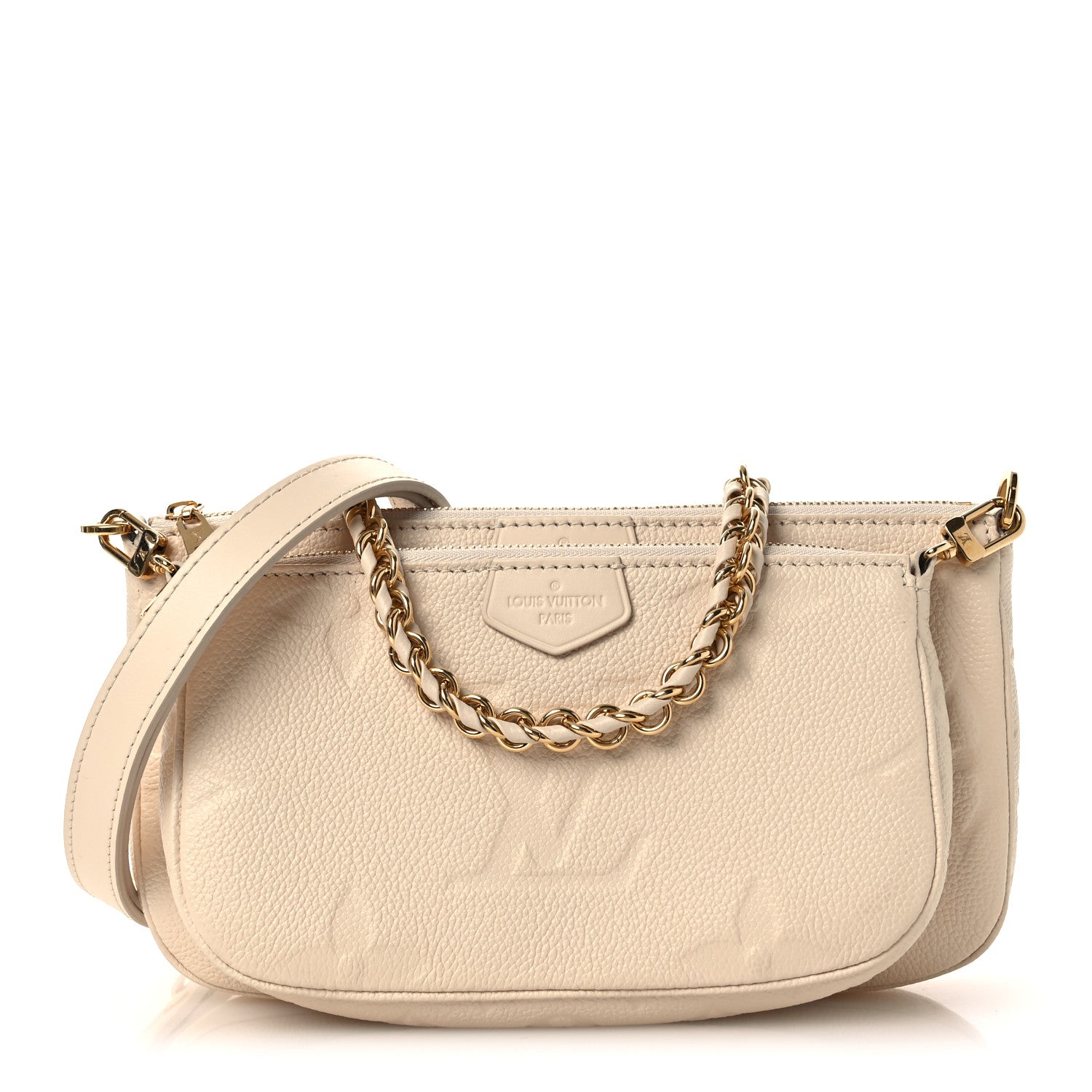 Louis Vuitton Empreinte Monogram Giant Multi Pochette Accessories Cream