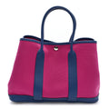 Hermès Toile Officier Negonda Garden Party Tote 30 TPM Magnolia Bleu Agate