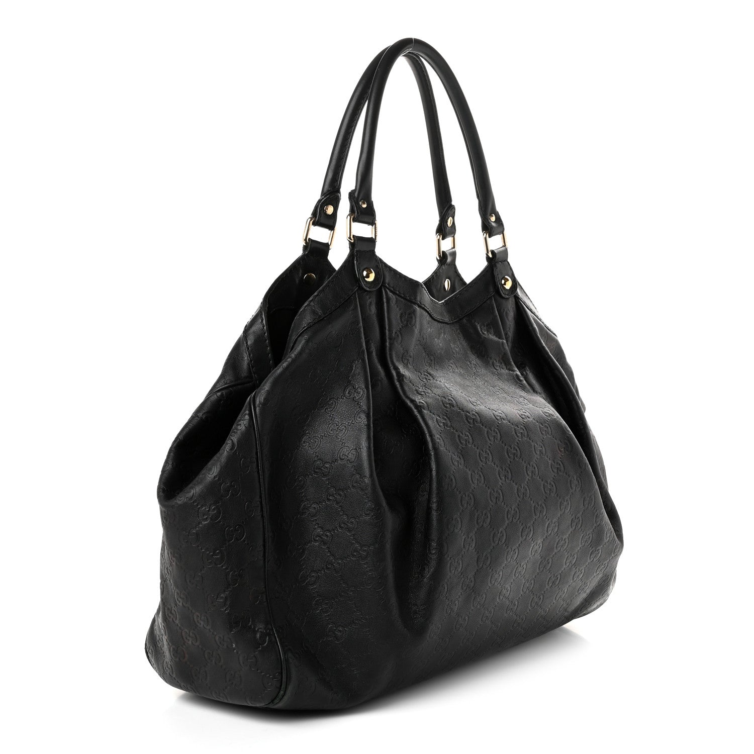 Gucci Guccissima Large Sukey Tote Black