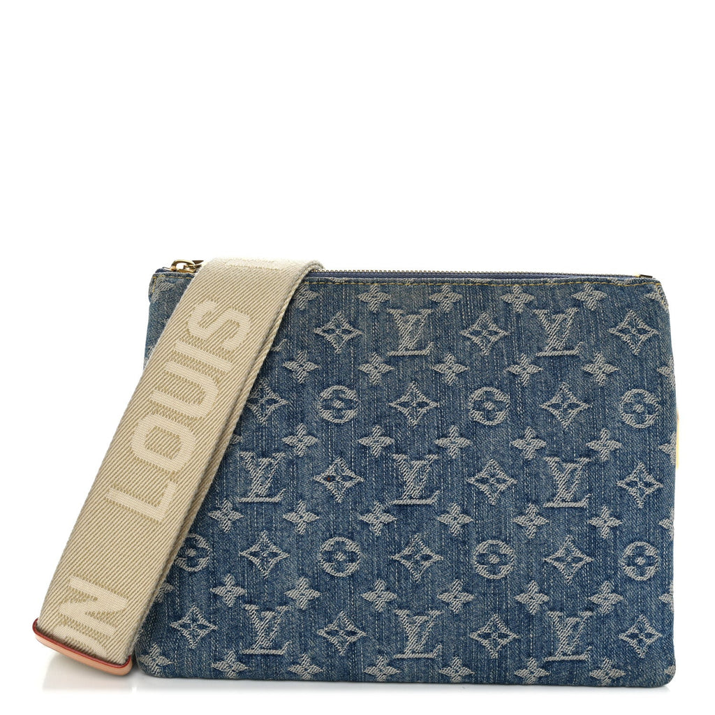 Louis Vuitton Monogram Denim Coussin PM Blue